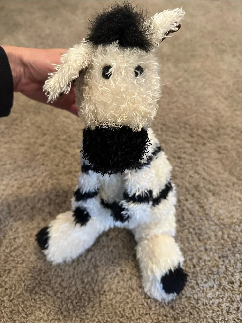 Rare ✨ Retired HTF Jellycat 18” Junglie Bunglie Zebra